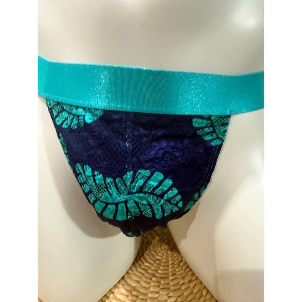 Cosabella Never Say Never Printed Sports Brief LEAF Men's Lace Underwear XL